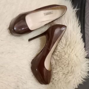 All saints Dark Burgundy High Heel Pumps Sz 6